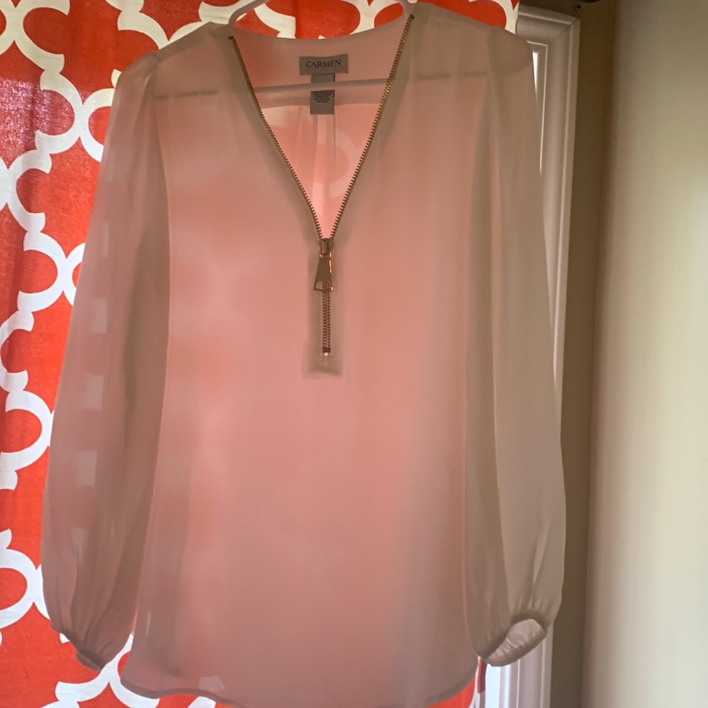 White silky blouse